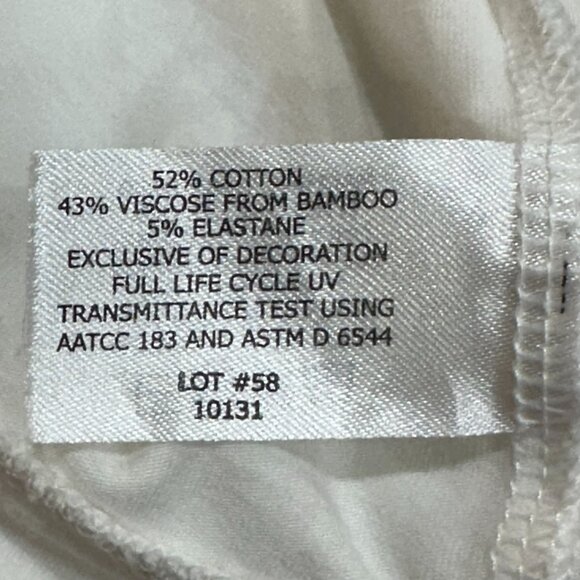 Coolibar Full Zip Sun Protection Jacket White XL UPF 50+ Mock Neck Pockets - Picture 8 of 8